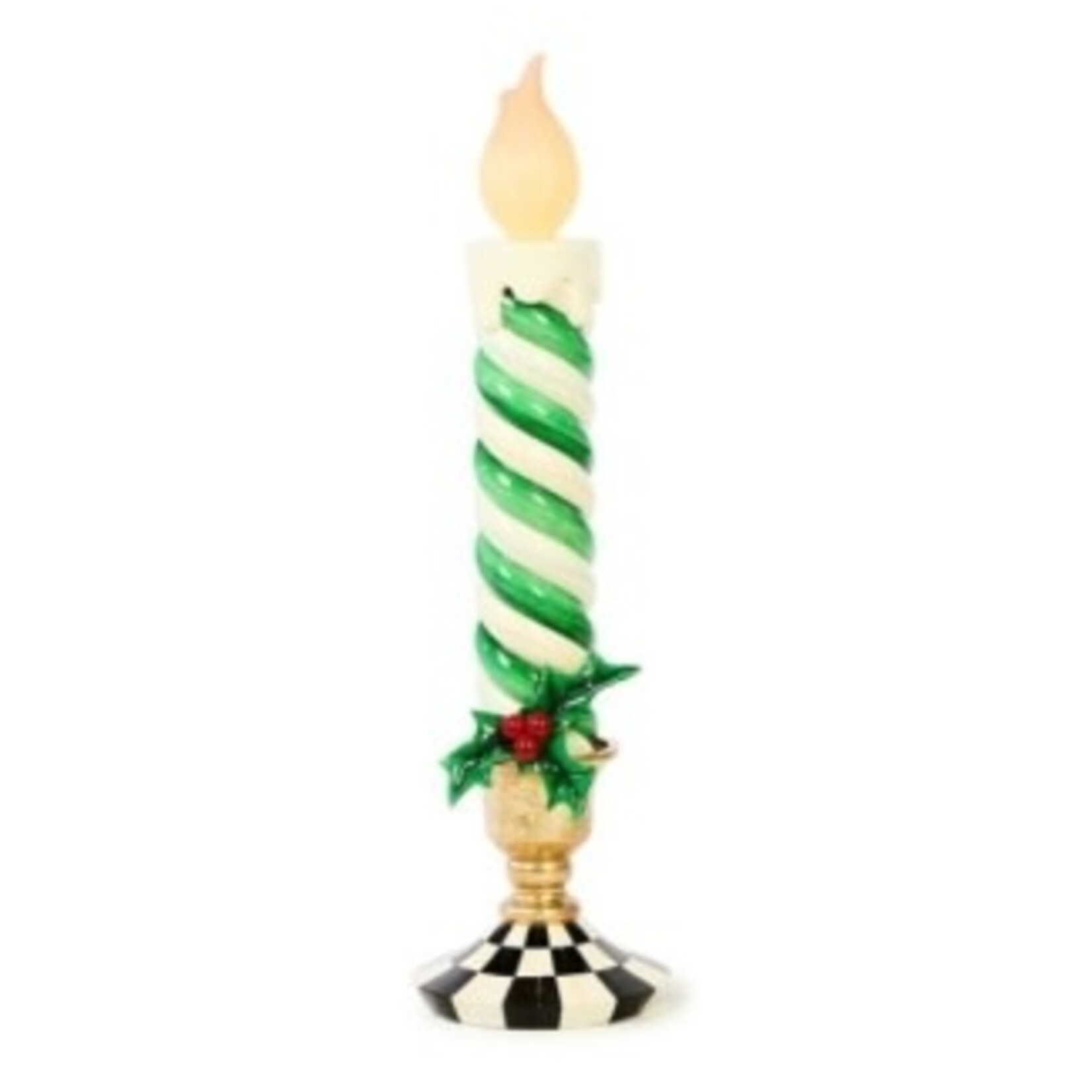 MacKenzie-Childs check it out illuminated medium trophy candle