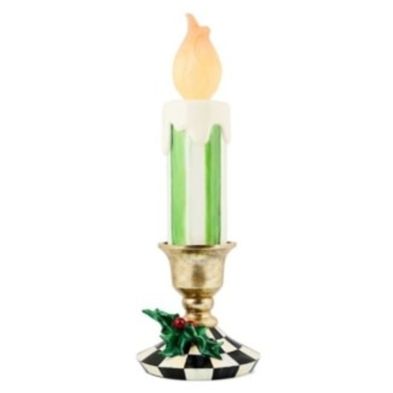 MacKenzie-Childs check it out illuminated small trophy candle