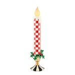 MacKenzie-Childs check it out red illuminated retro candle