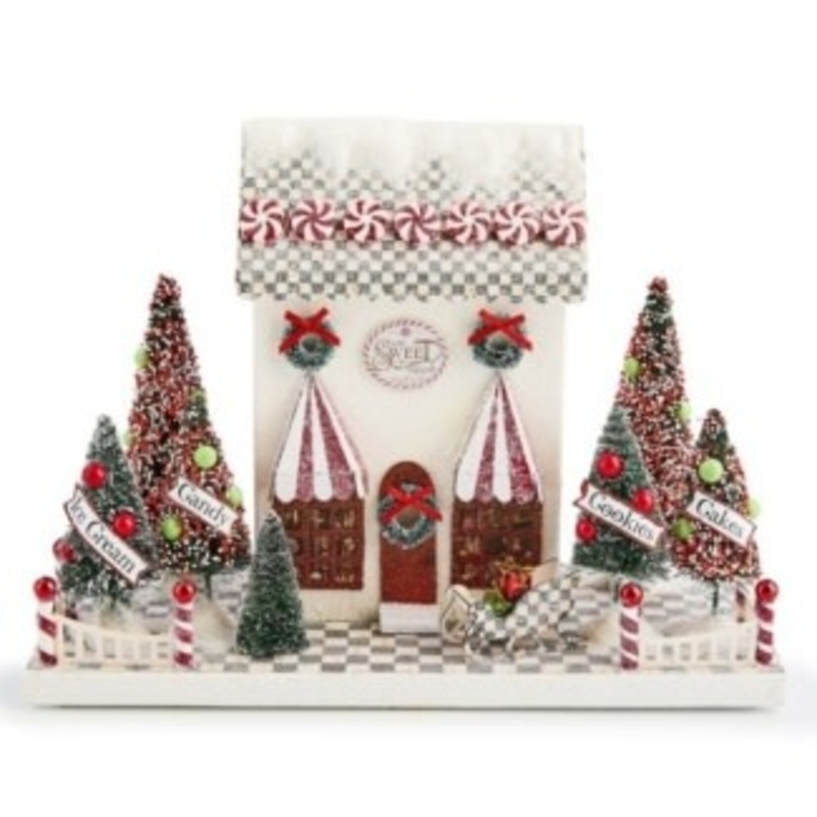 MacKenzie-Childs check it out illuminated sweet shop paper house
