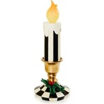 MacKenzie-Childs courtly illuminated small trophy candle