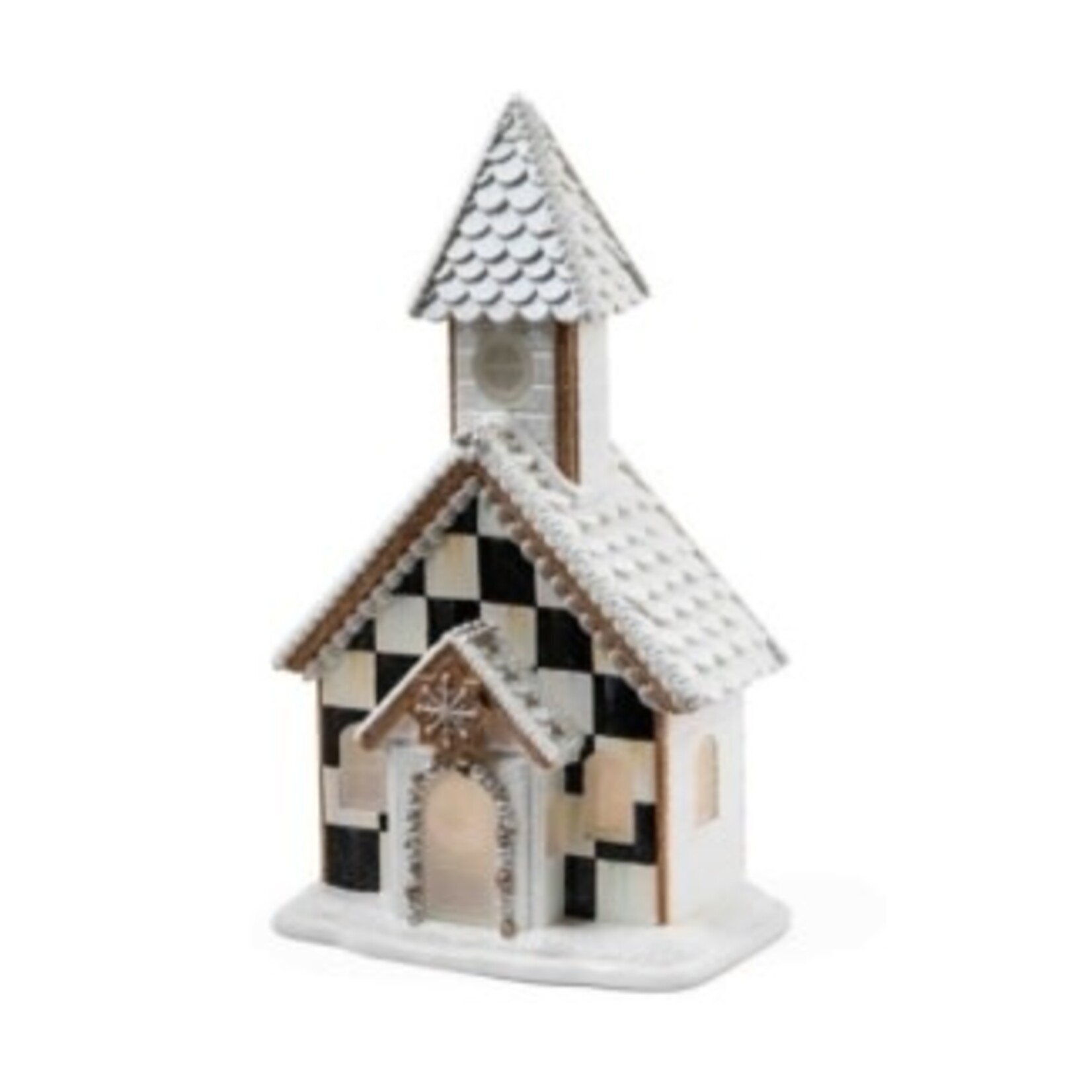 MacKenzie-Childs gingerbread illuminated church