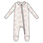 Angel Dear Farm Toile - Pink - Peter Pan 2 Way Zipper Footie