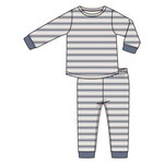Angel Dear Vintage Stripe - Blue - L/S Loungewear Set
