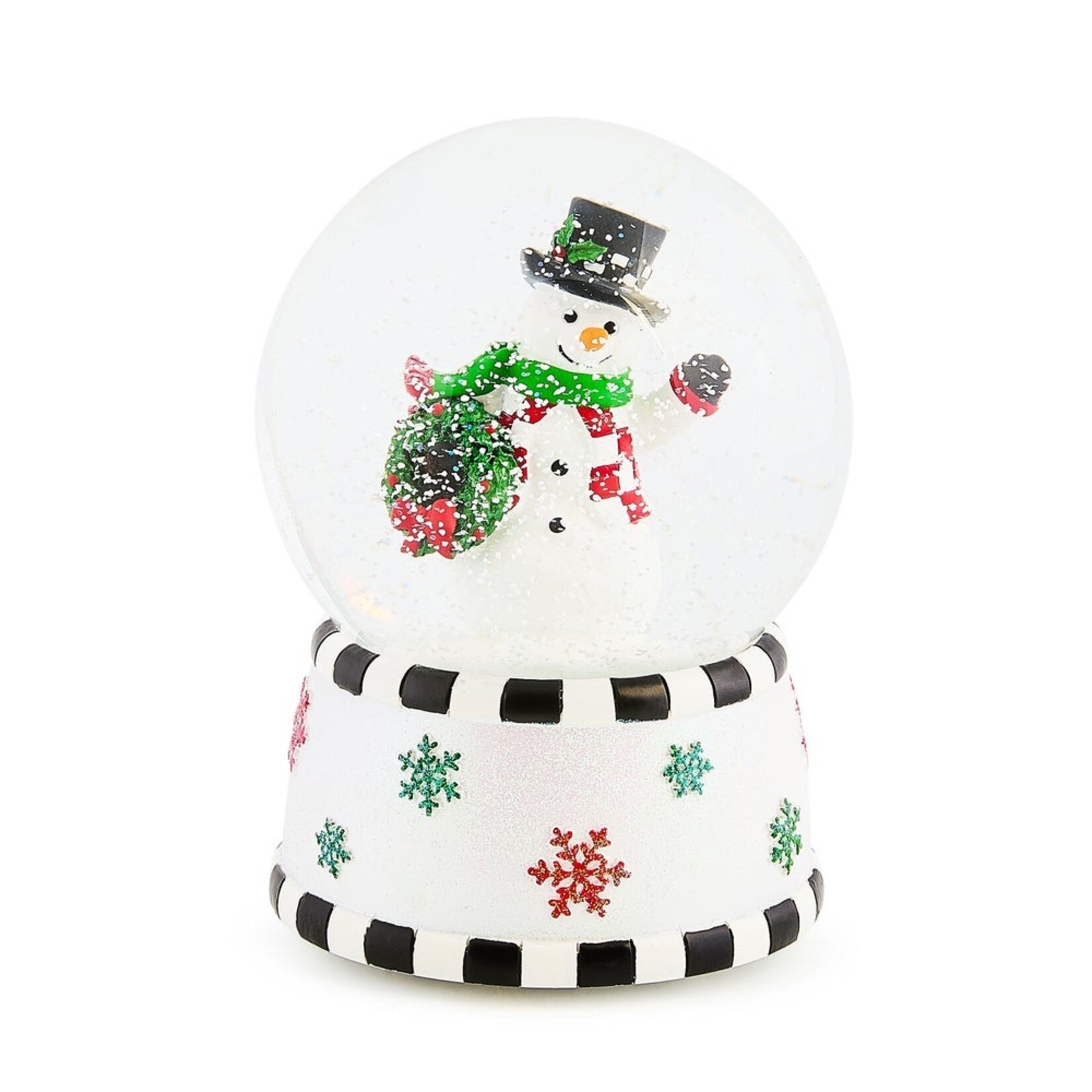 MacKenzie-Childs check it out snowman snow globe