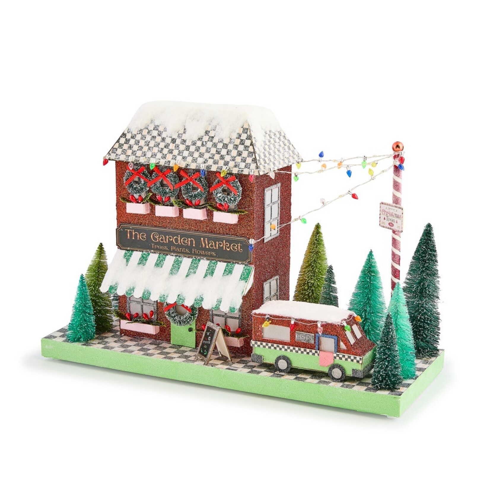 MacKenzie-Childs check it out illuminated garden market paper house