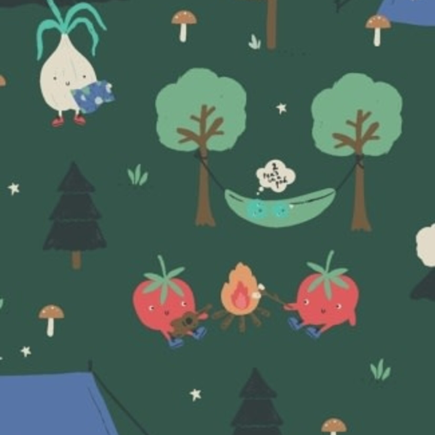 Angel Dear Camping Veggies - 2 Way Zipper Footie