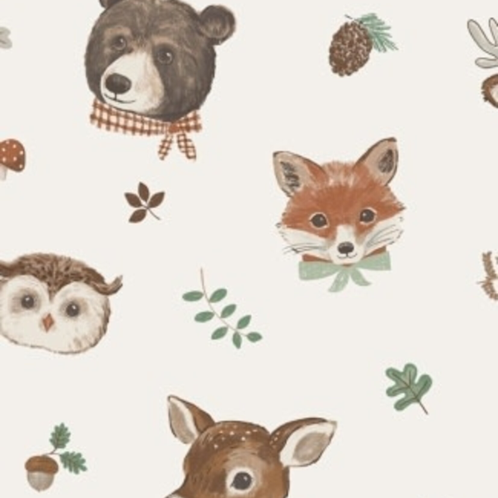 Angel Dear Woodland Animal Faces - 2 Way Zipper Romper