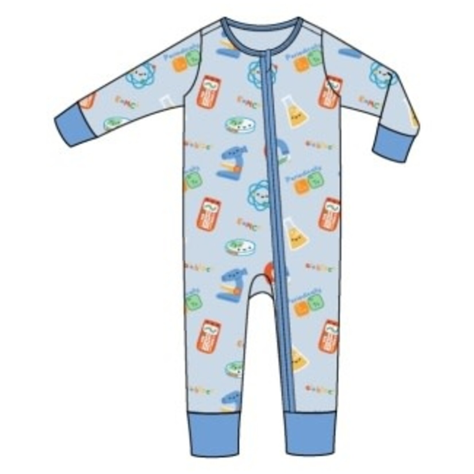 Angel Dear Future Scientist - Blue - 2 Way Zipper Romper