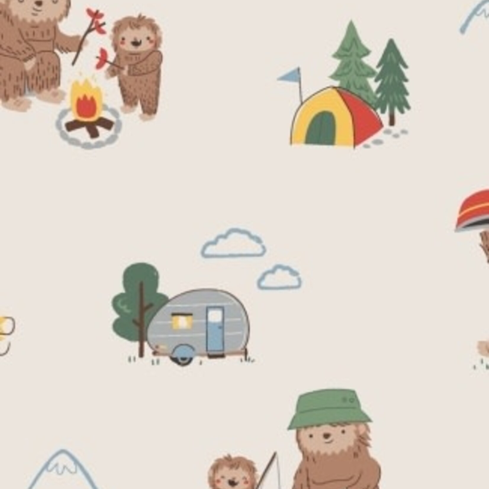 Angel Dear Bigfoot Camping - L/S Loungewear Set