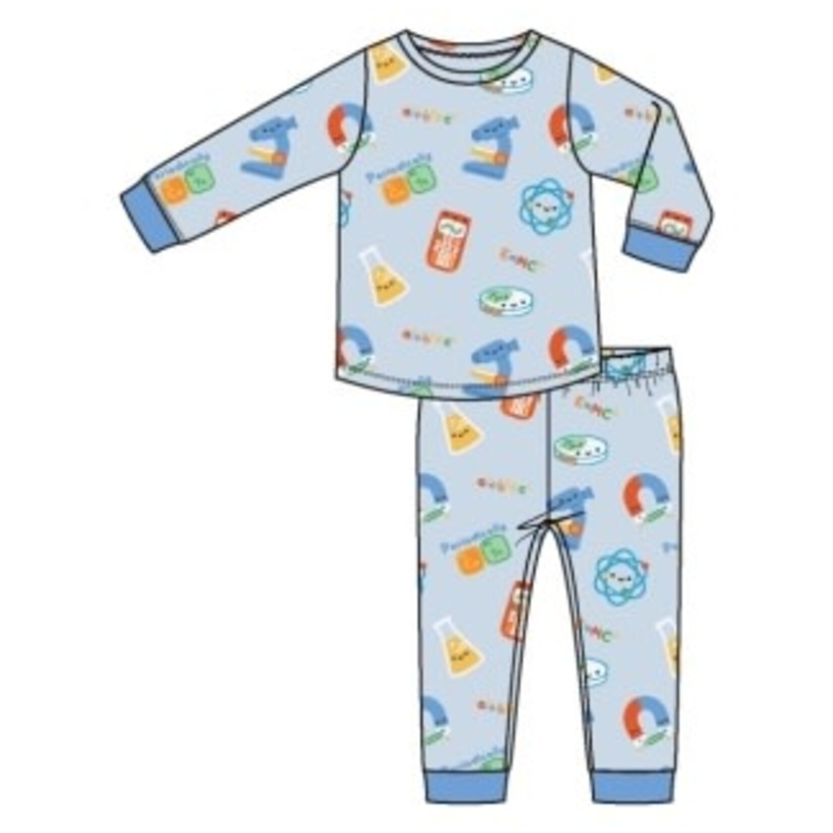Angel Dear Future Scientist - Blue - L/S Loungewear Set