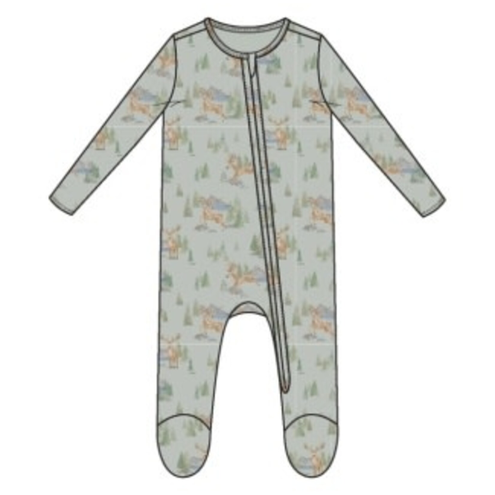Angel Dear Buck Deer - 2 Way Zipper Footie