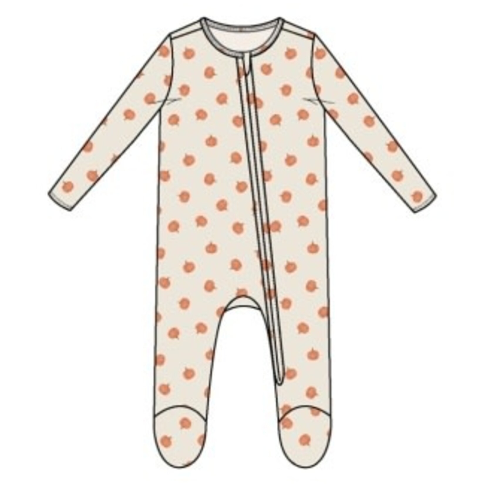 Angel Dear Little Pumpkins - 2 Way Zipper Footie