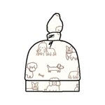 Angel Dear Neutral Pups - Knotted Hat