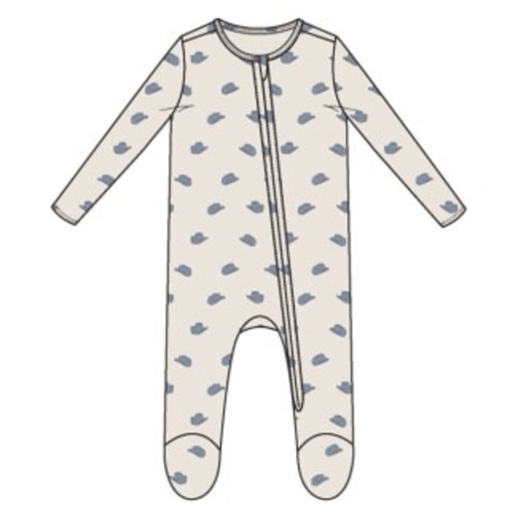 Angel Dear Petite Cowboy Hats  - 2 Way Zipper Footie