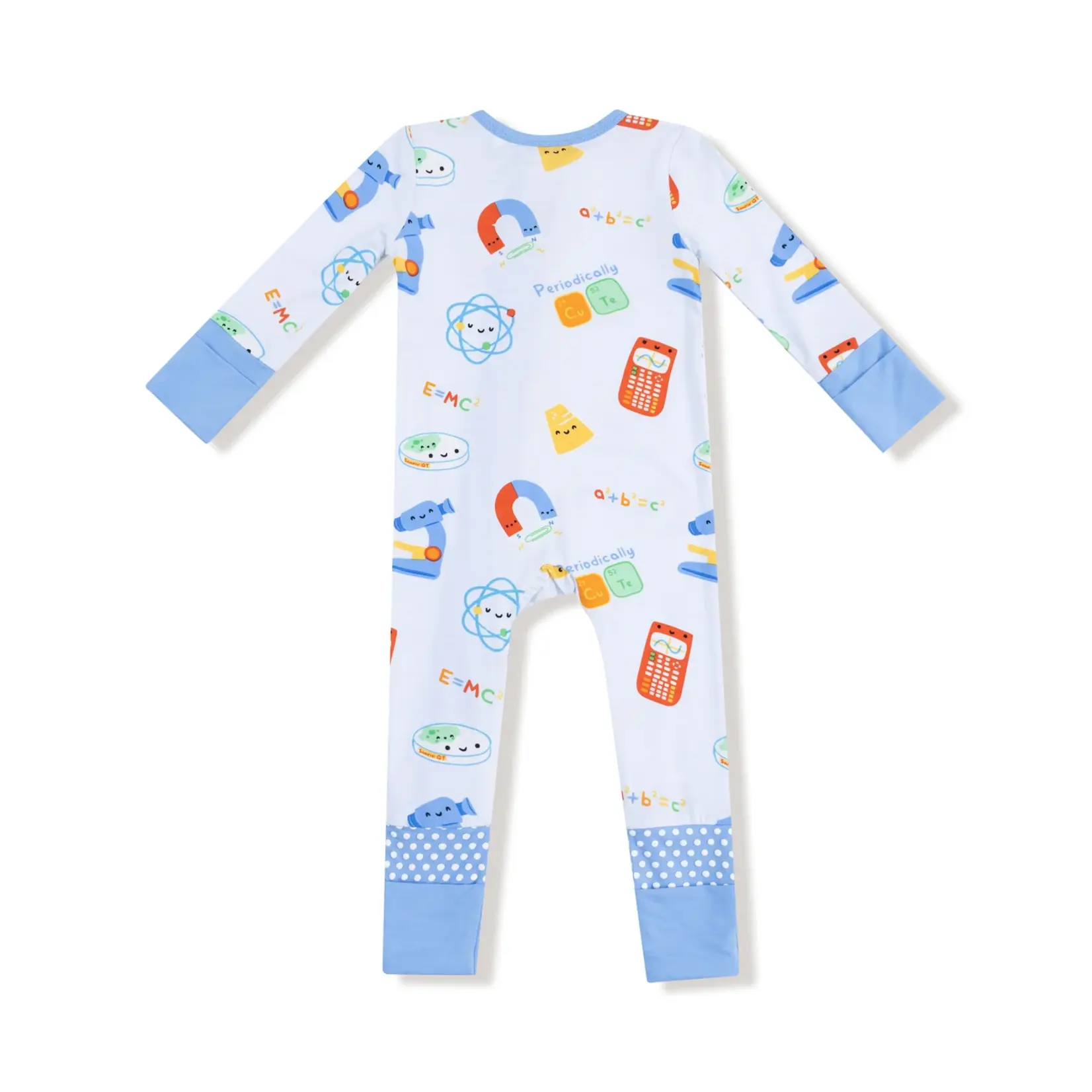 Angel Dear Future Scientist - Blue - 2 Way Zipper Romper