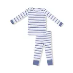 Angel Dear Vintage Stripe - Blue - L/S Loungewear Set