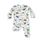 Angel Dear Washy Dinos - 2 Way Zipper Footie
