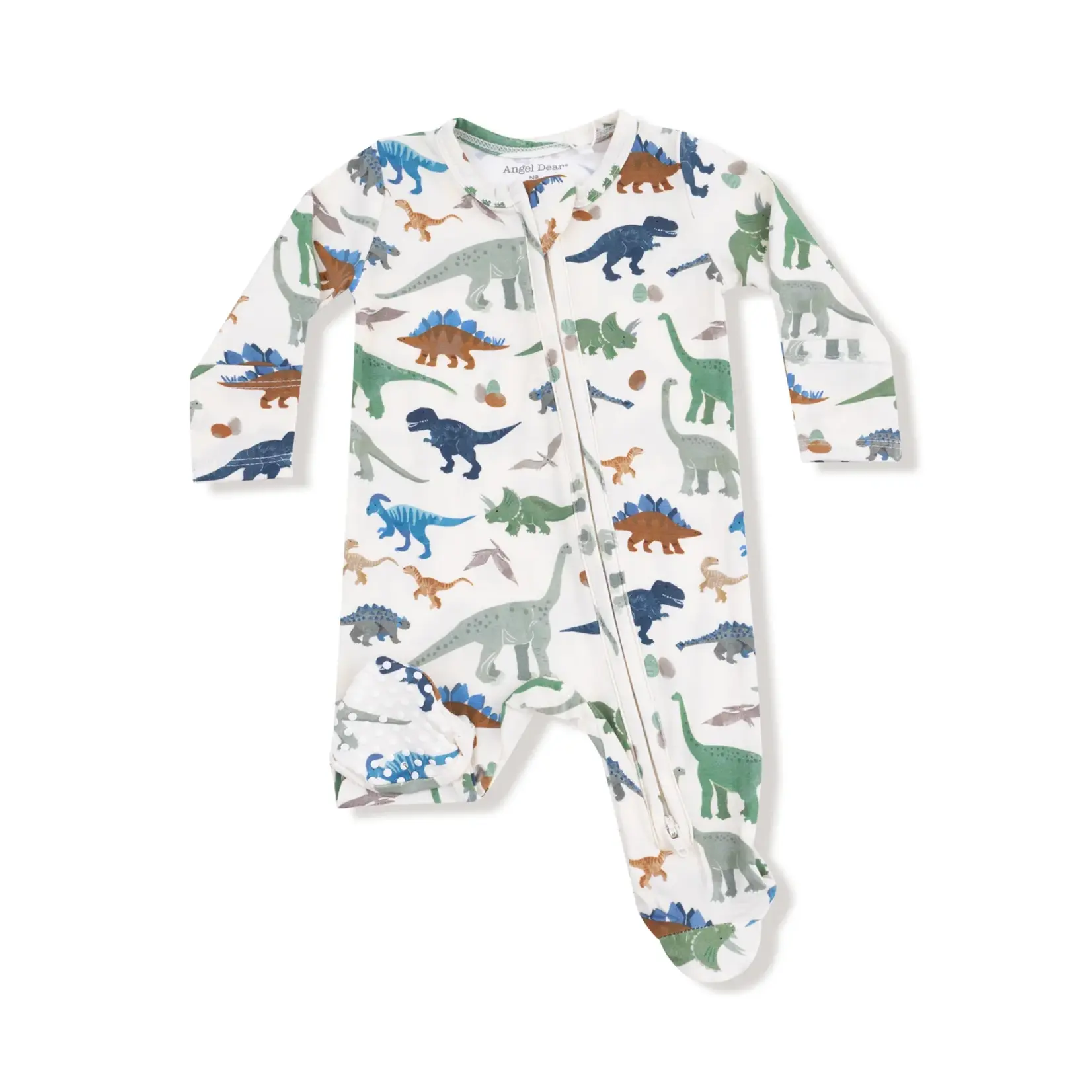 Angel Dear Washy Dinos - 2 Way Zipper Footie