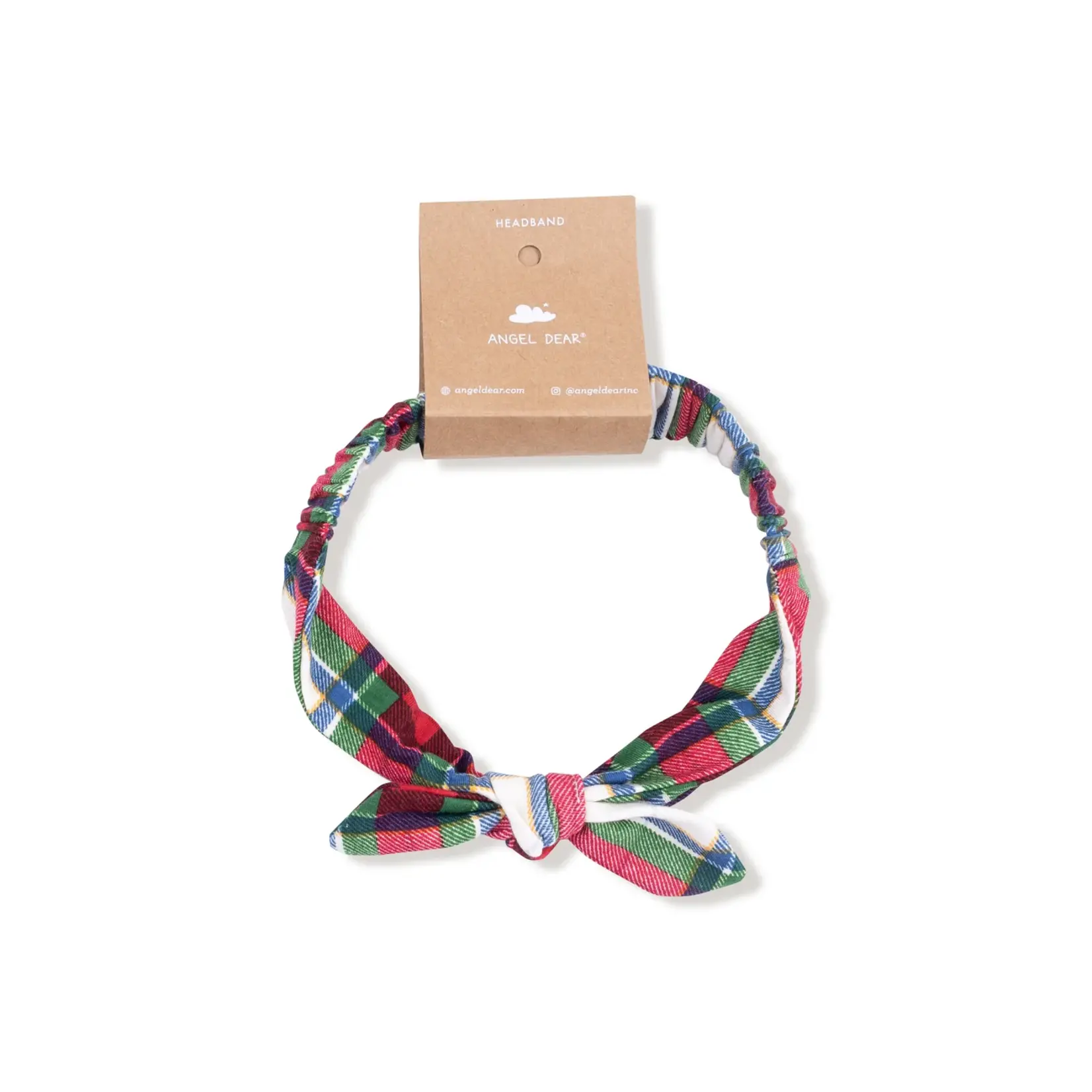 Angel Dear Holiday Plaid - Knot Headband