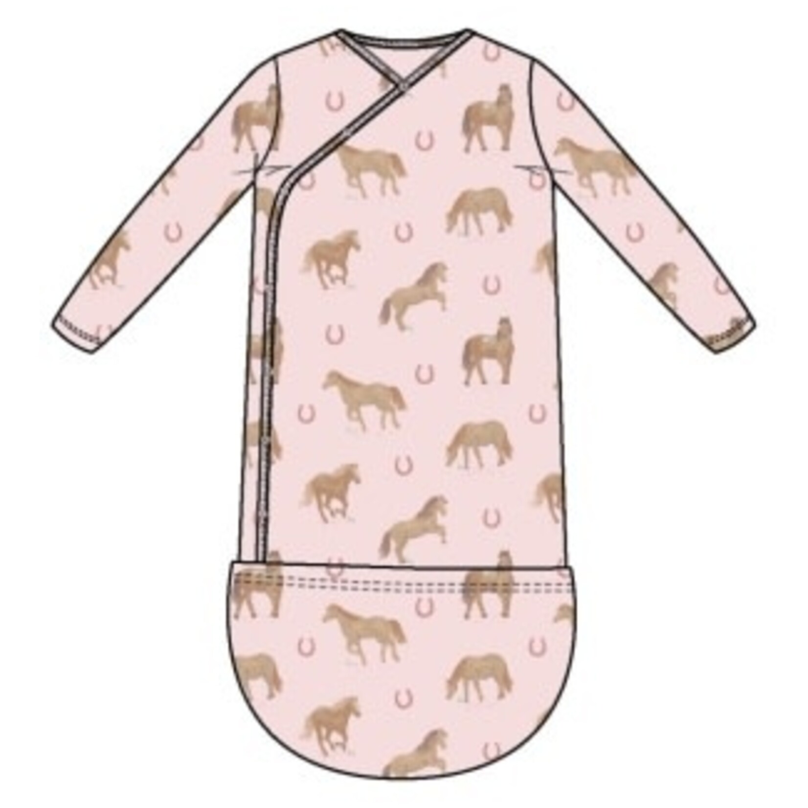 Angel Dear Horses - Pink  - Bundle Gown