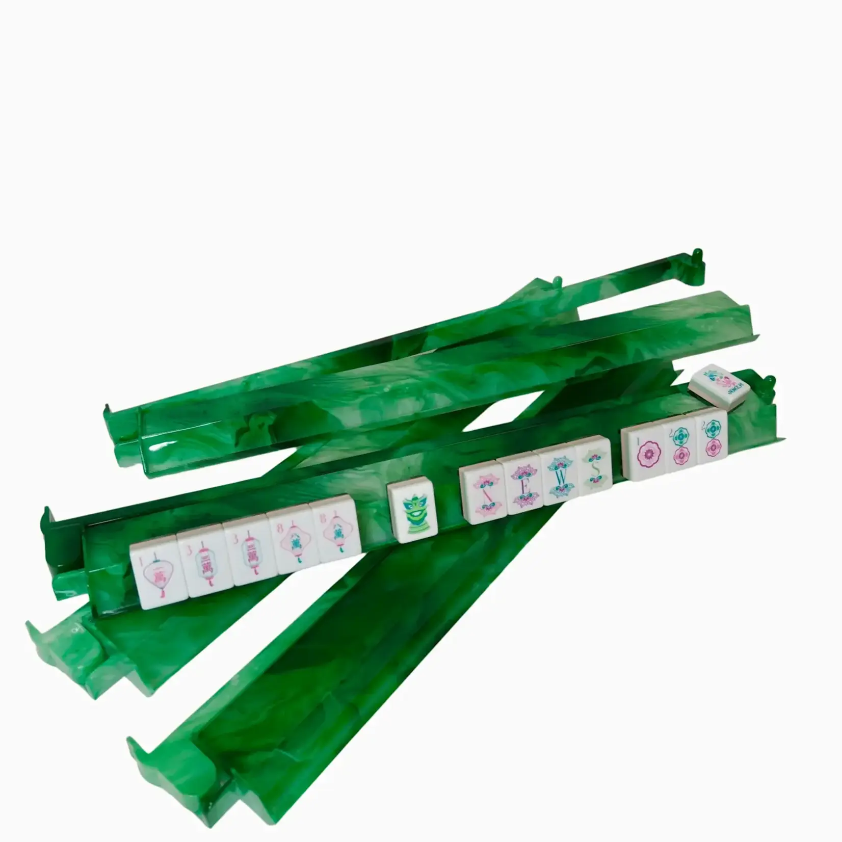 Oh My Mahjong Agate Rack and Pusher Set