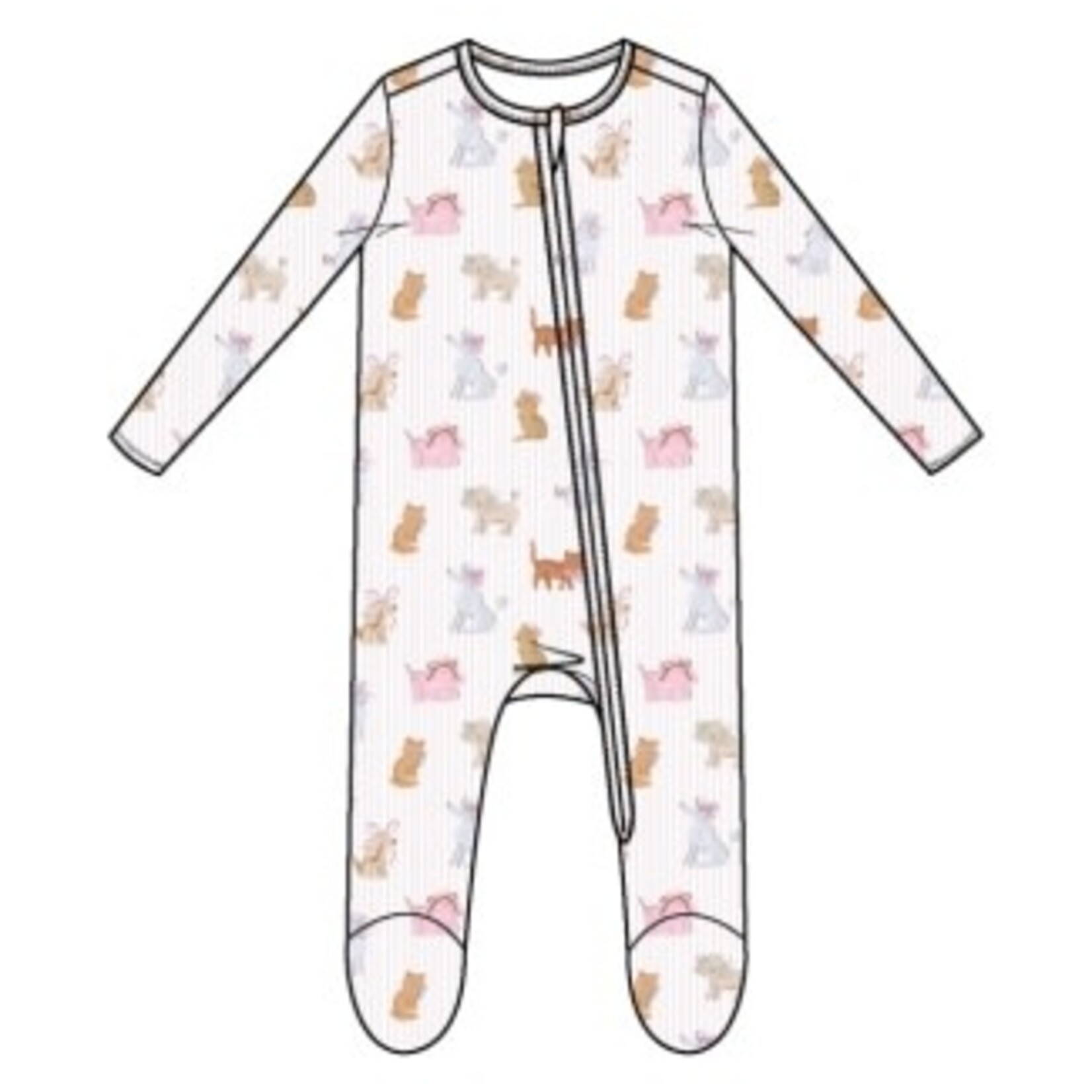 Angel Dear Fancy Pets - 2 Way Zipper Ruffle Back Footie