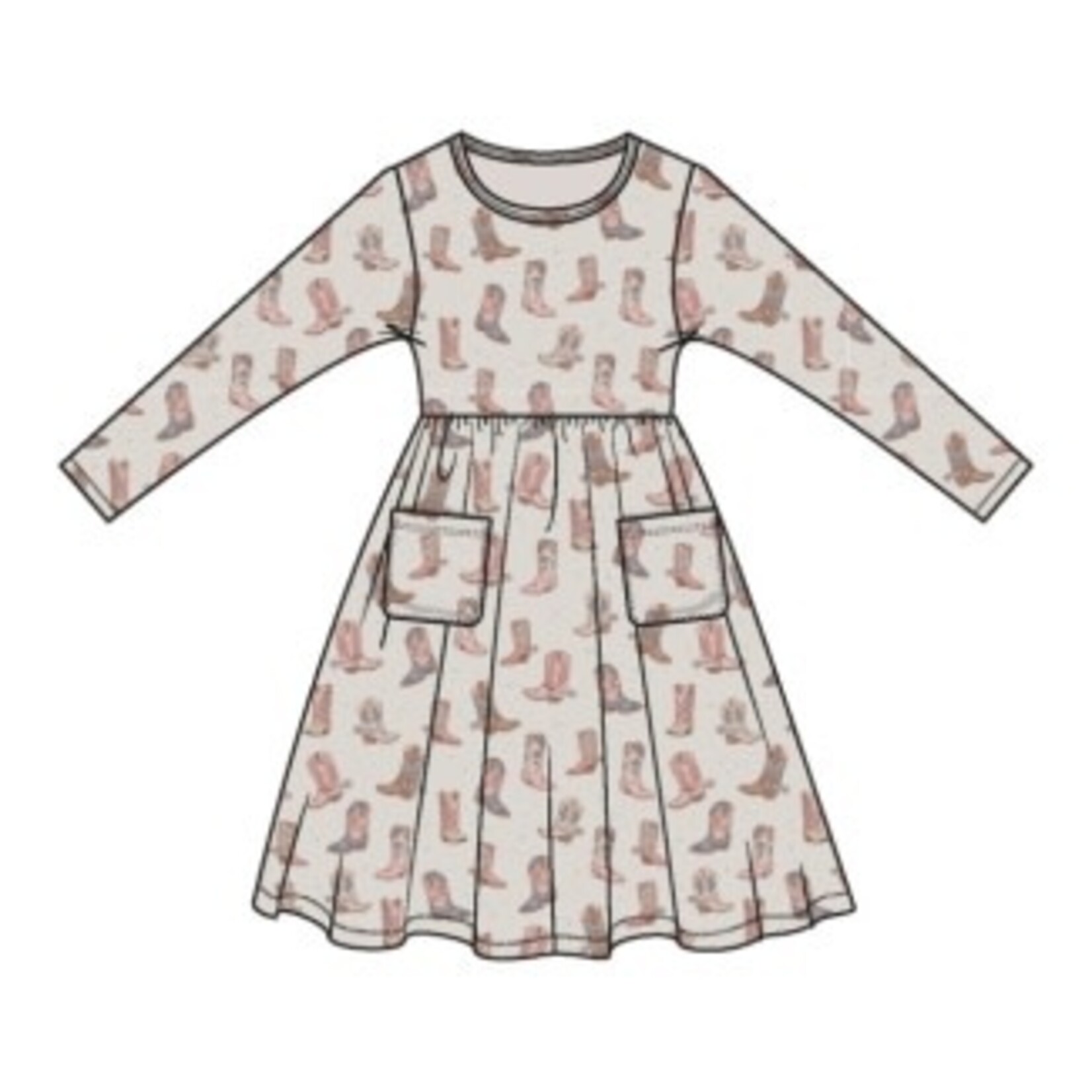 Angel Dear Future Cowgirl - Twirly L/S Dress
