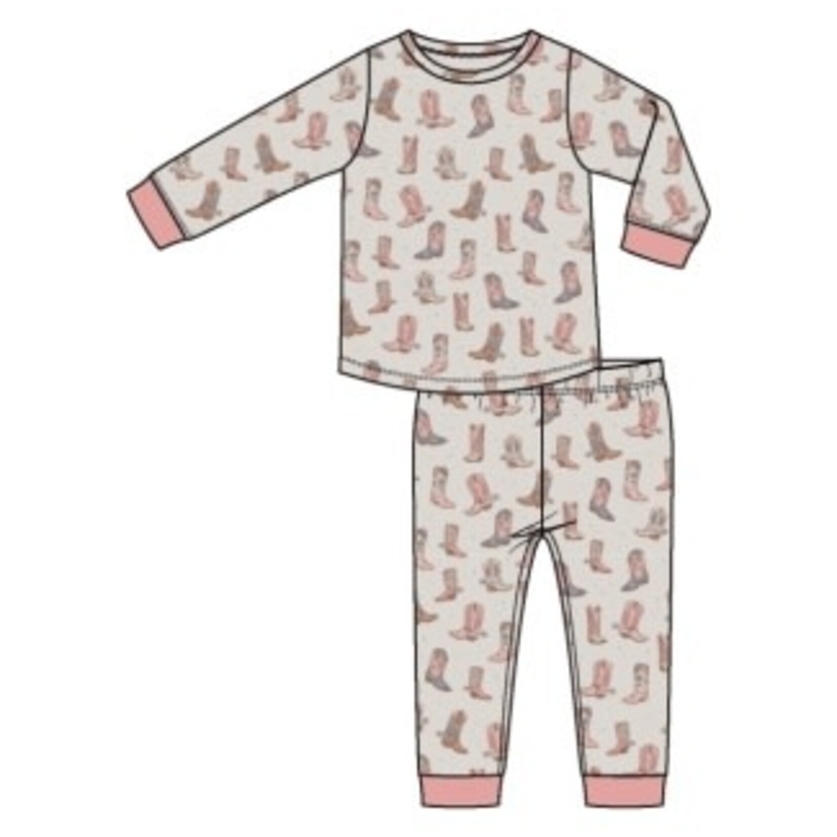 Angel Dear Future Cowgirl - L/S Loungewear Set