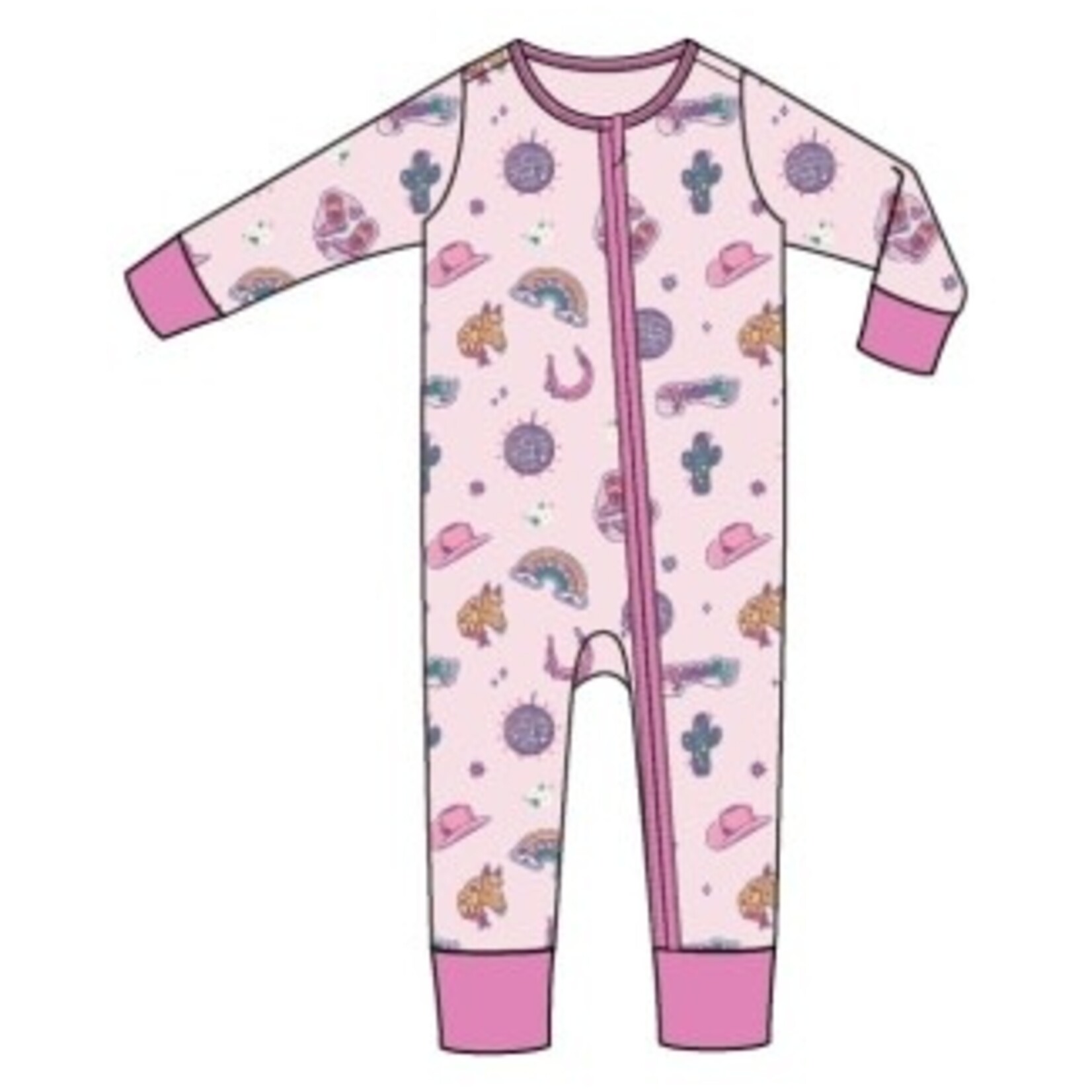 Angel Dear Disco Cowgirl  - 2 Way Zipper Romper