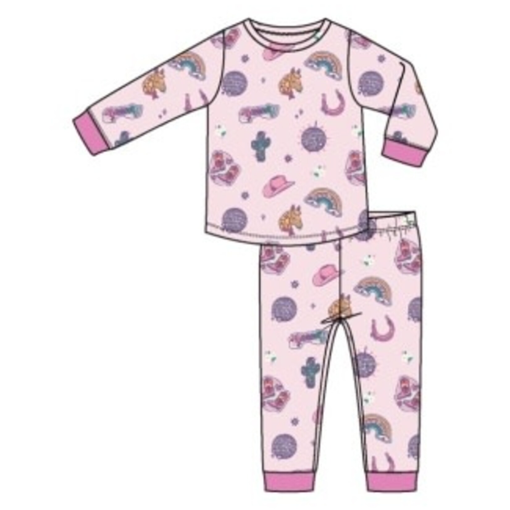 Angel Dear Disco Cowgirl  - L/S Loungewear Set