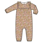 Angel Dear Sweet Amber Floral - Ruffle Sleeve Romper