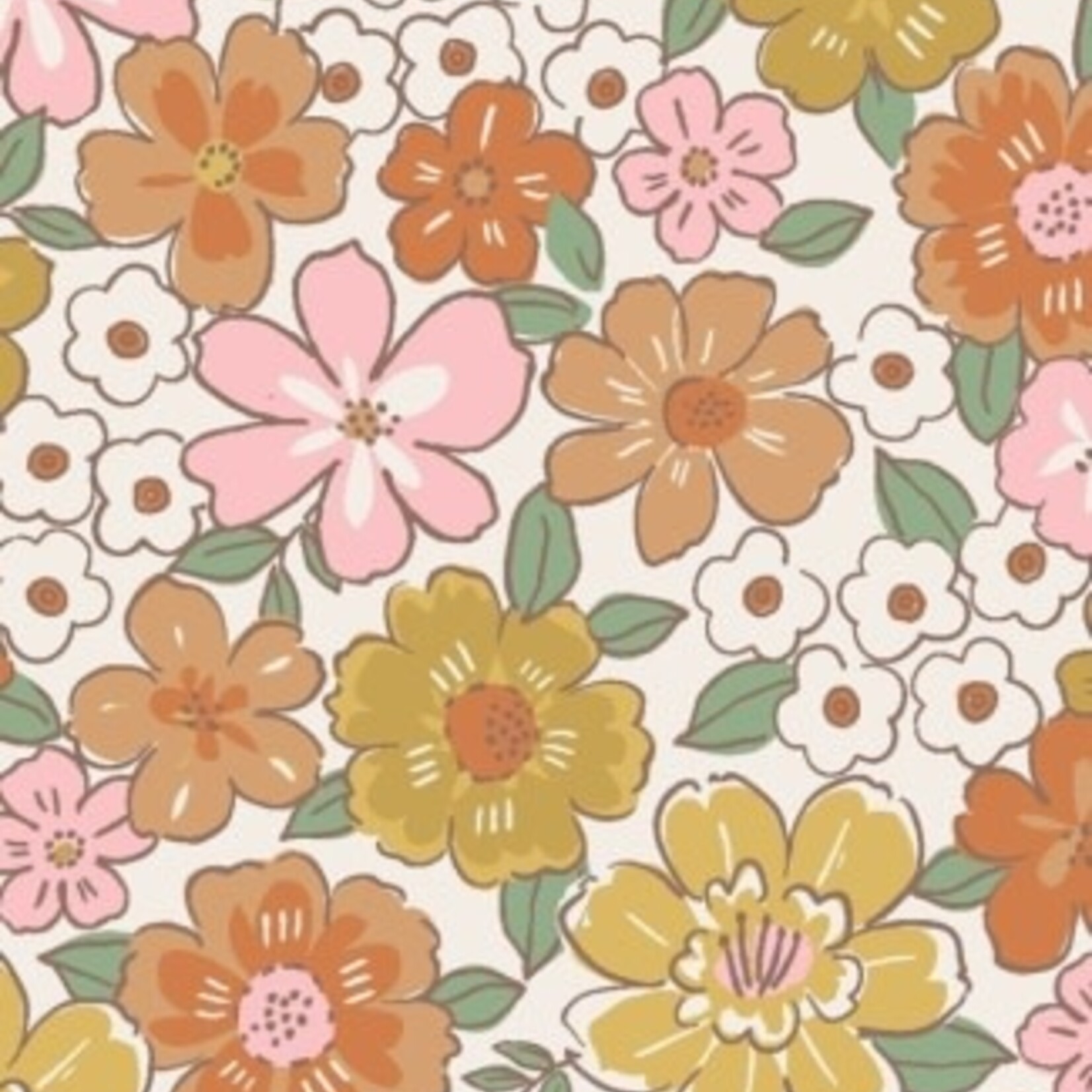 Angel Dear Sweet Amber Floral - Ruffle Sleeve Romper