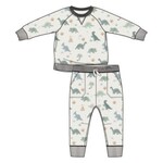 Angel Dear Soft Dinos - French Terry- Green - Raglan Sweatshirt + Jogger Set