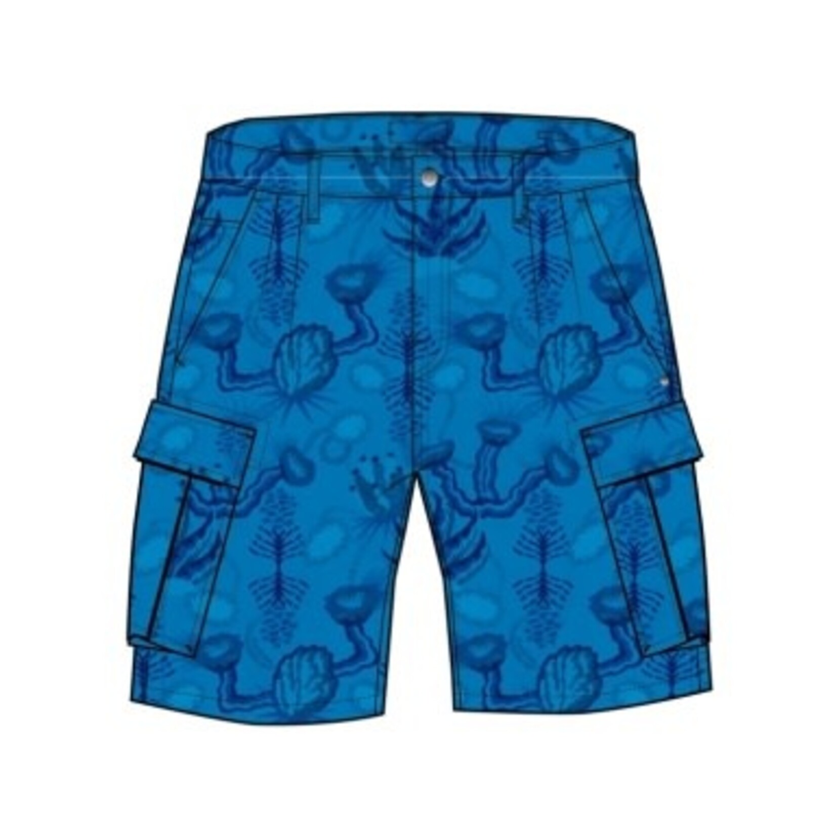 United Legwear ALLOVER PRINT CHAMBRAY SHORTS