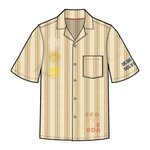 United Legwear PLACED EMBROIDERY STRIPE COTTON SHORT SLEEVE SHIRT