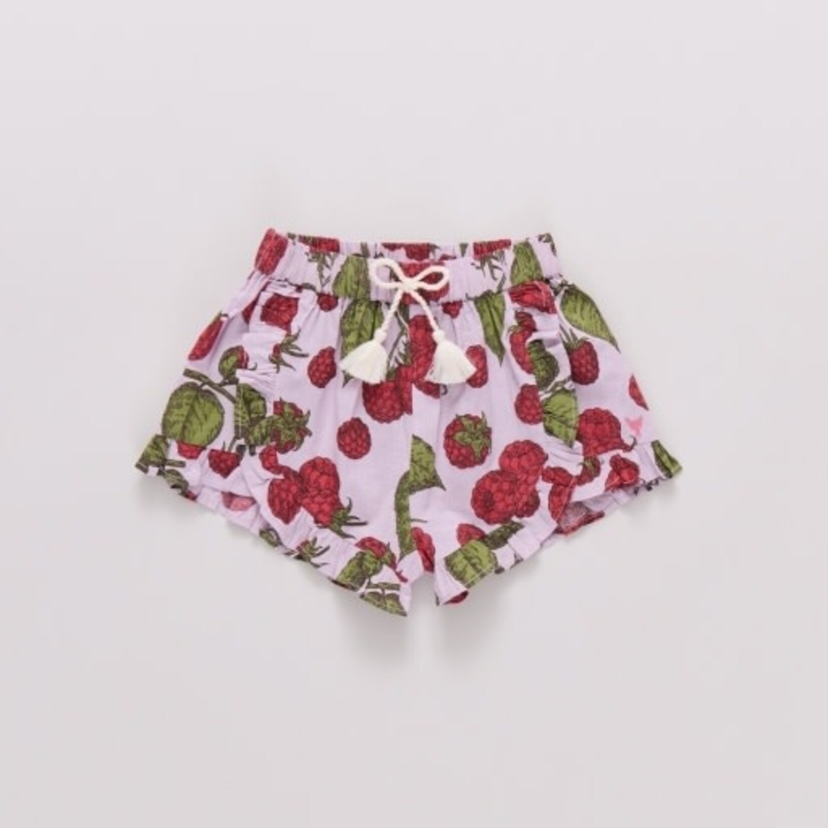 Pink Chicken girls millie ruffle short - lavender raspberries