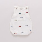 Pink Chicken baby boys noah jumper - vintage car embroidery