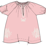Pink Chicken girls ava dress - gardenia white embroidery