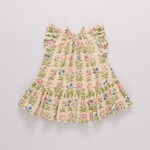 Pink Chicken girls harper dress - leafy floral