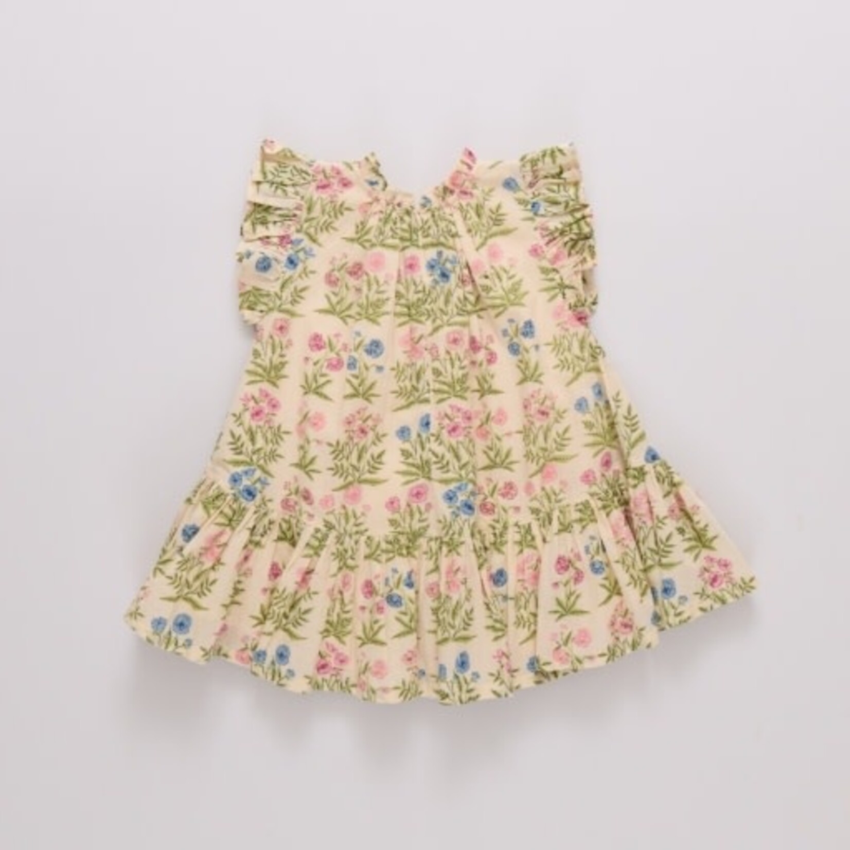 Pink Chicken girls harper dress - leafy floral