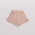 Pink Chicken girls jules short - pink prairie block print