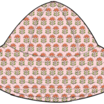 Pink Chicken baby girls sun hat - pink prairie block print
