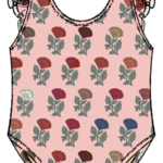 Pink Chicken girls liv suit - multi flower drop