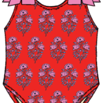 Pink Chicken girls shelly suit - strawflower