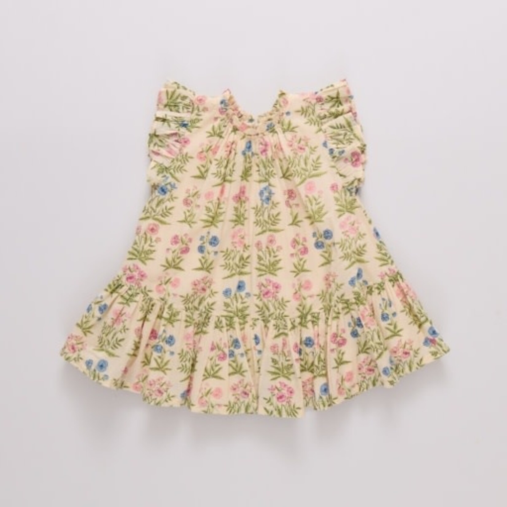 Pink Chicken girls harper dress - leafy floral