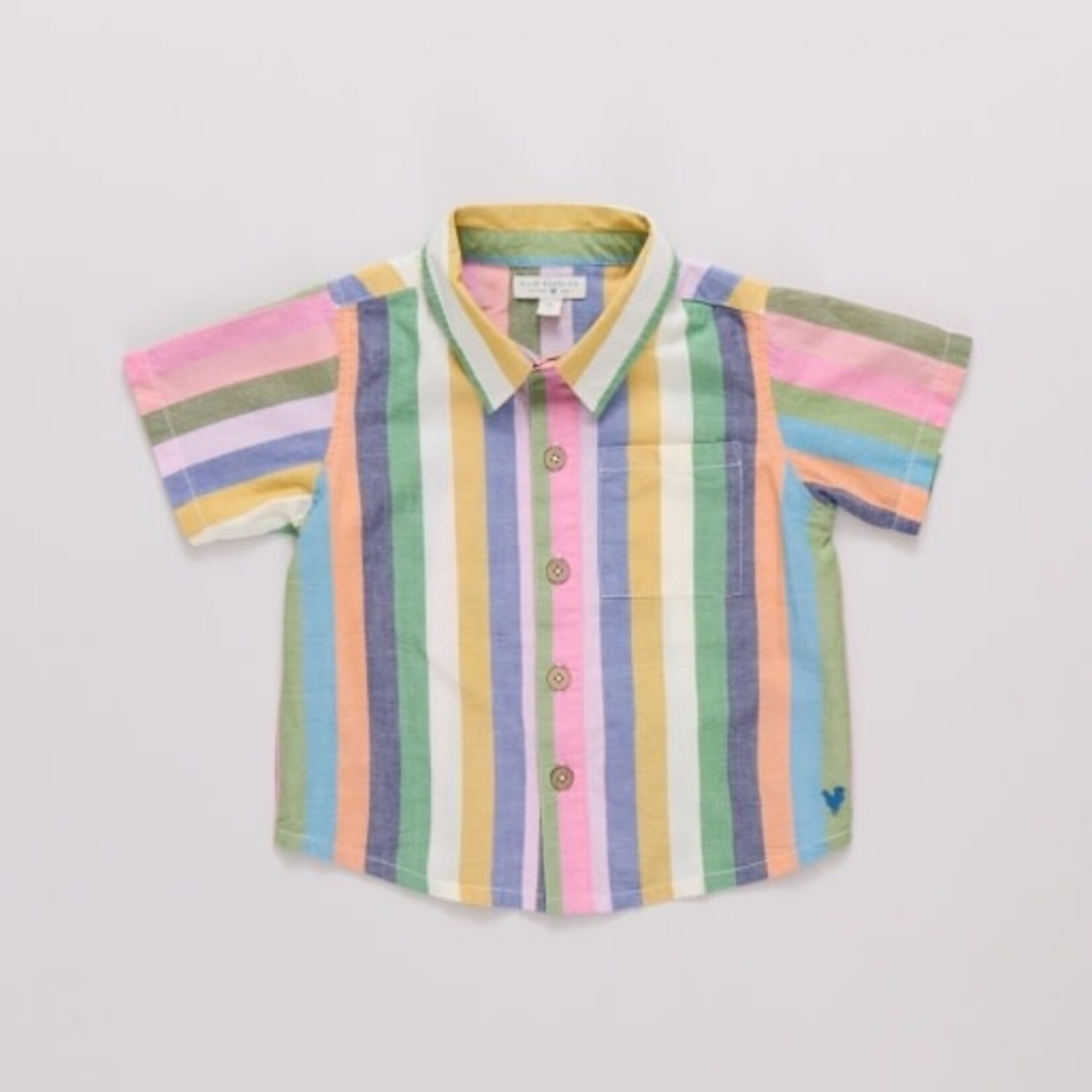 Pink Chicken boys jack shirt - parade stripe