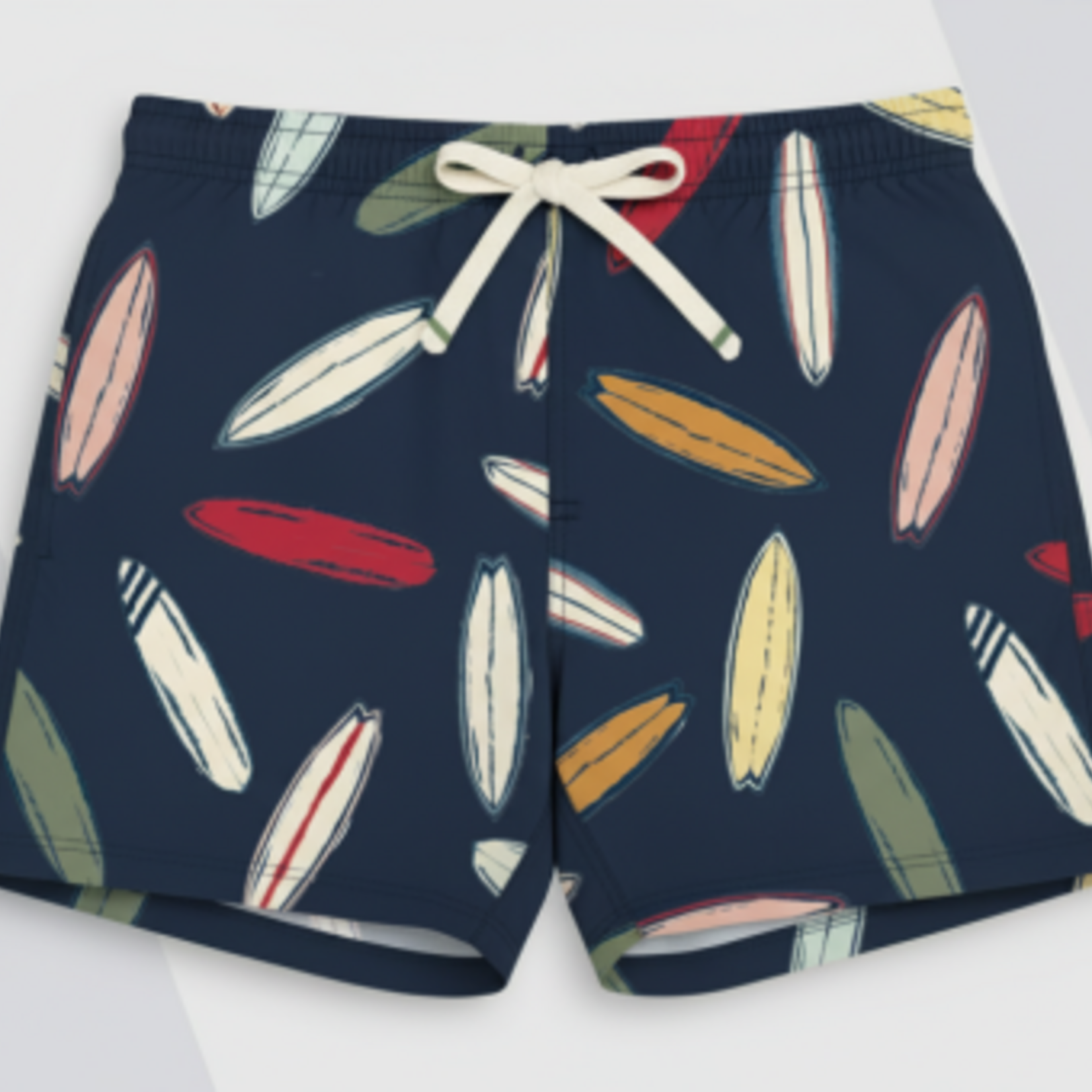 Pink Chicken boys swim trunk - navy surfboard