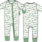 Angel Dear Crayon Alligators - Convertible Romper
