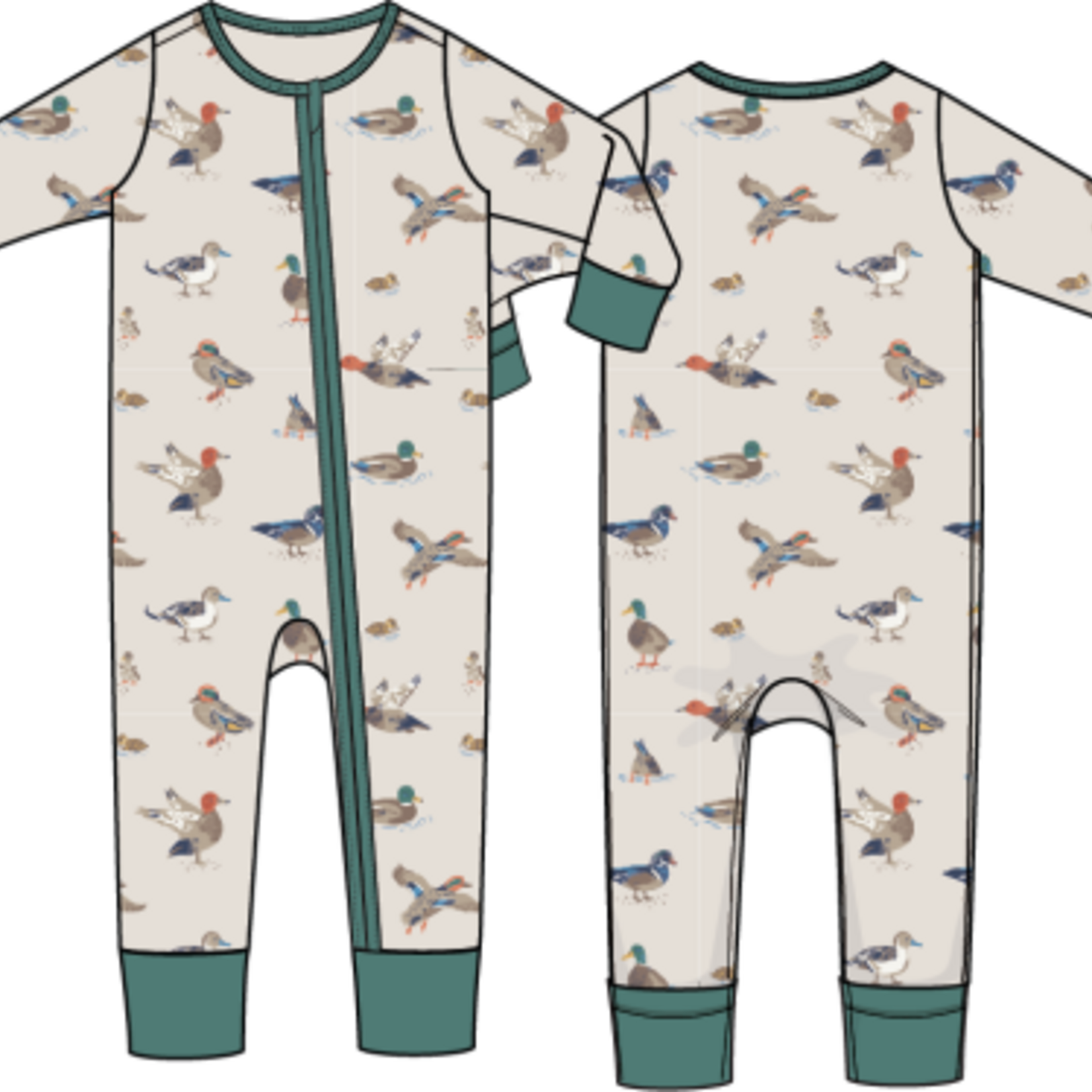 Angel Dear Ducks - Convertible Romper